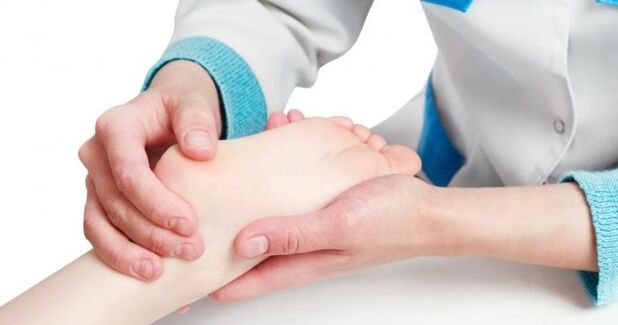 Deformation of the foot in children